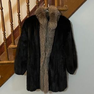 Mink and Fox Fur Coat